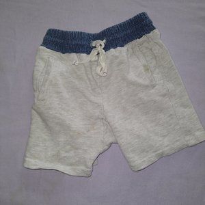 Toddler shorts, light gray/blue, 3T